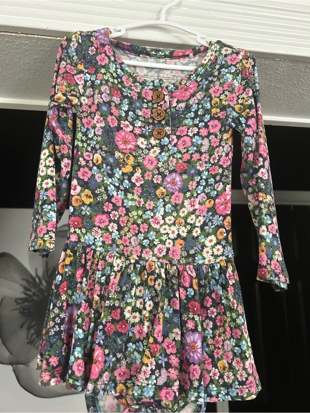 Posh Peanut Multi Floral Knit Dress in Pink, Purple, Yellow